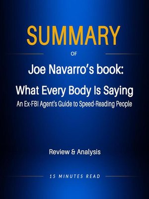 cover image of Summary of Jeo Navarro's book